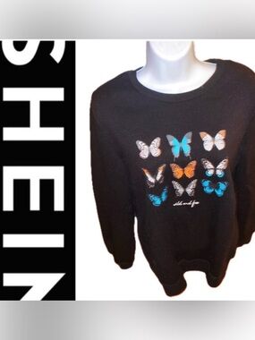 SHEIN Butterfly Sweatshirt 🦋